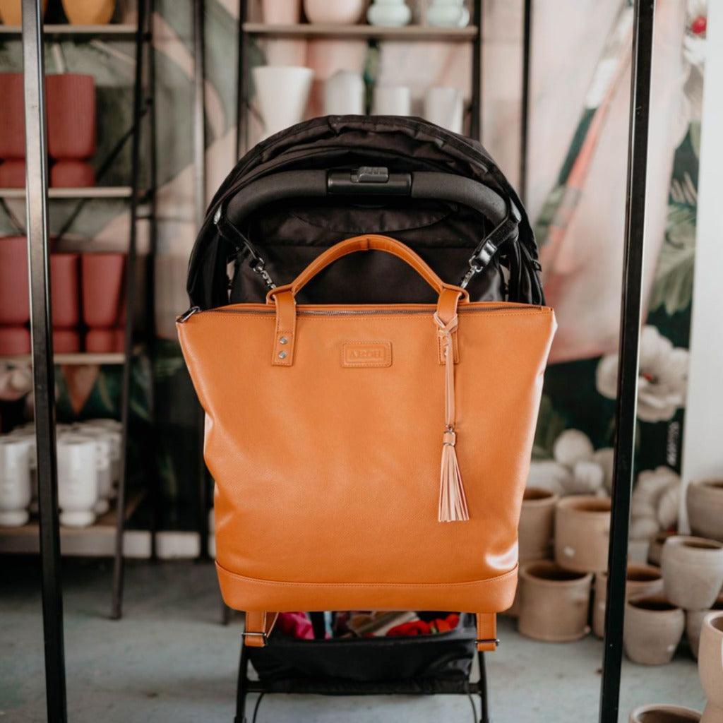 SECONDS - ARCH LUXE Nappy Bag - Vegan Tan ARCH bags
