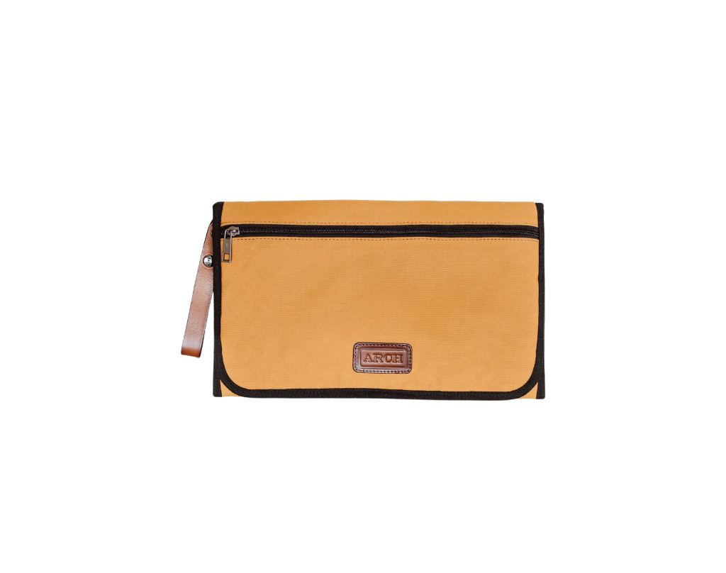 SECONDS -ARCH Change Mat Clutch - Mustard ARCH bags