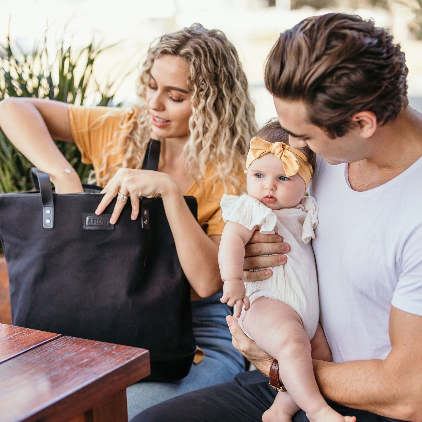 SECONDS- ARCH LUXE Nappy Bag - Black ARCH bags