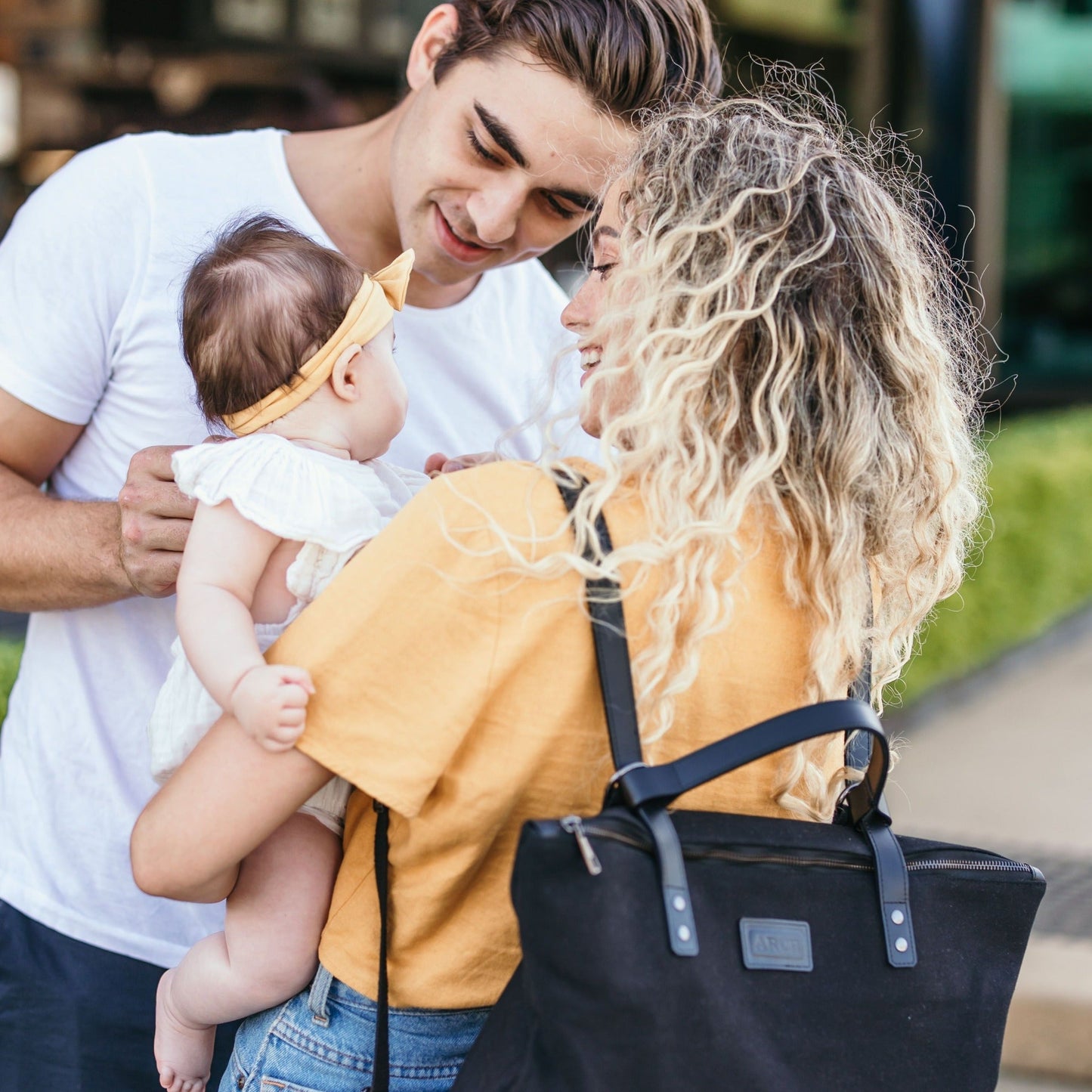 SECONDS- ARCH LUXE Nappy Bag - Black ARCH bags
