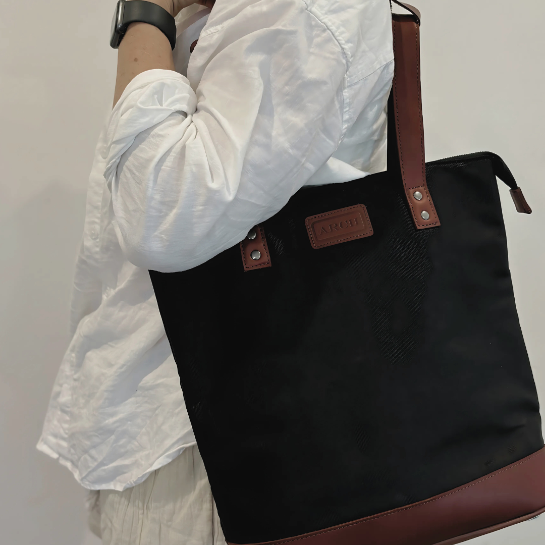 SECONDS - The MINI Luxe Arch Bag - Black / Tan ARCH bags