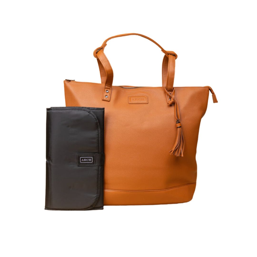 SECONDS - ARCH LUXE Nappy Bag - Vegan Tan ARCH bags