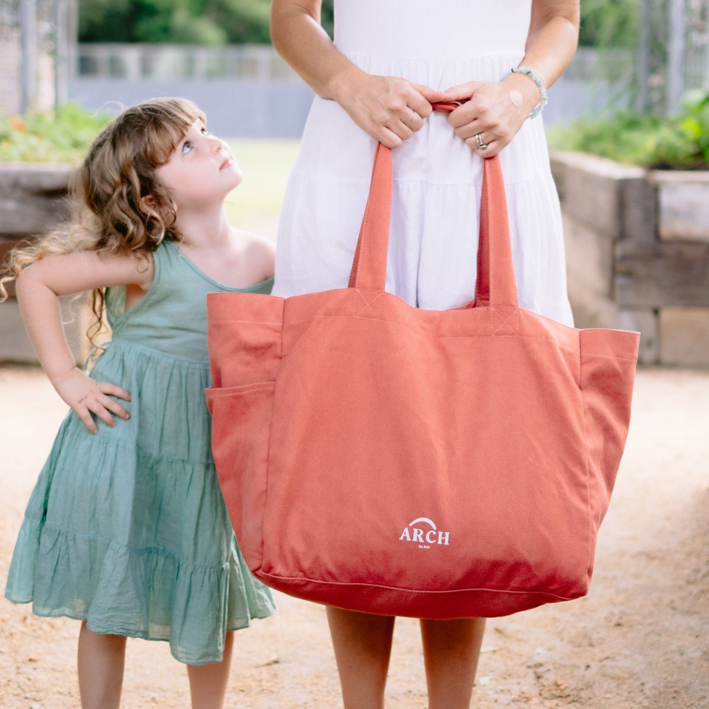 ARCH Pocket Tote Bag - Clay - ARCH bags Australia