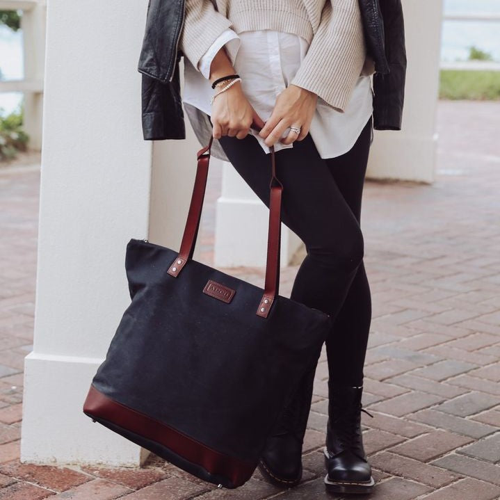 SECONDS - The Luxe Arch Bag - Black / Tan ARCH bags