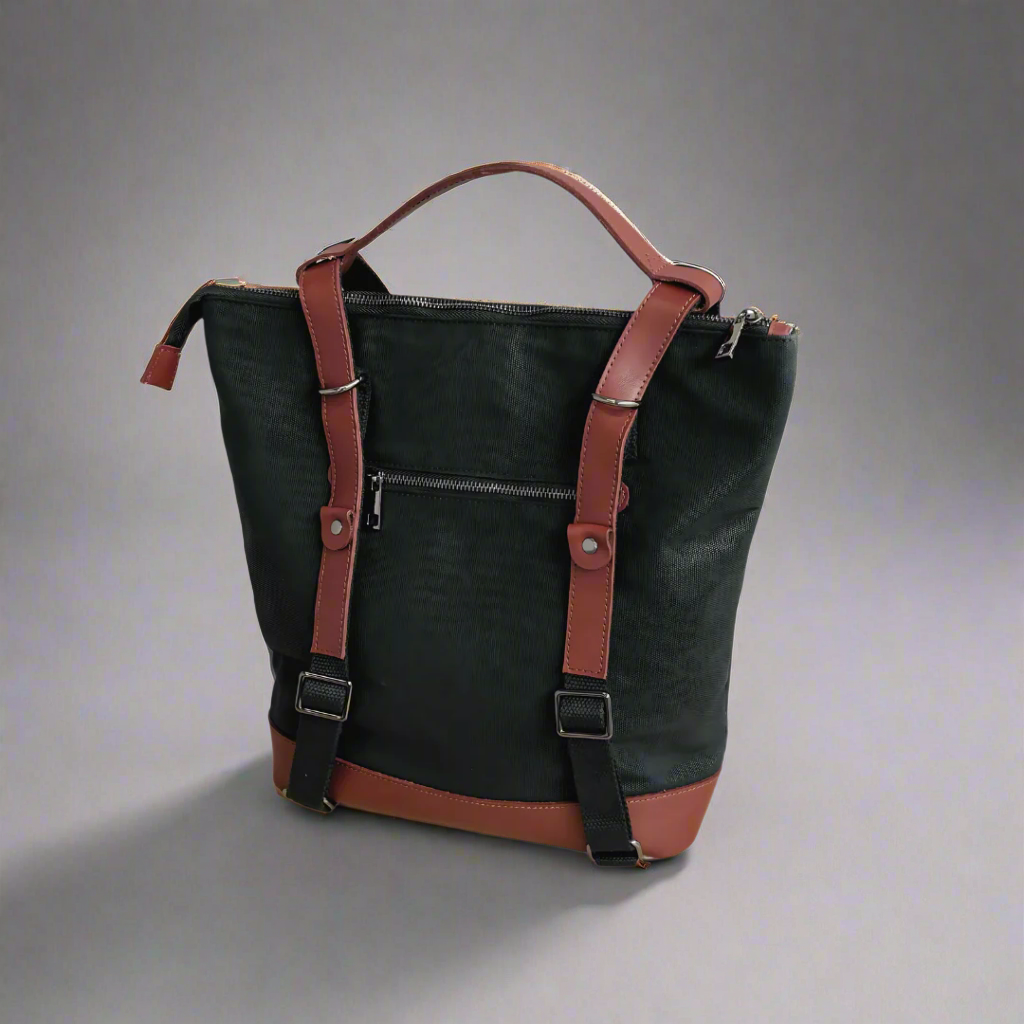 The MINI Luxe Arch Bag - Black / Tan ARCH bags