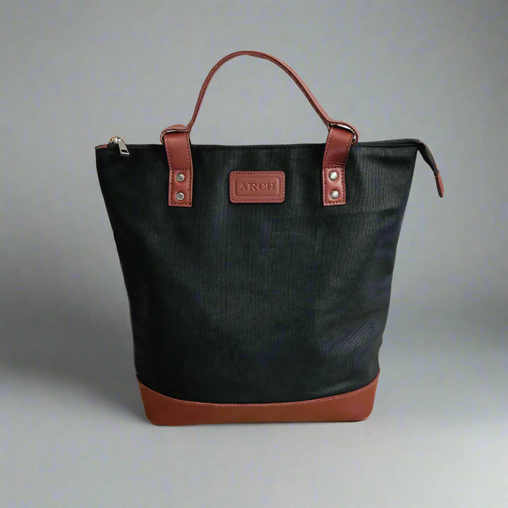 The MINI Luxe Arch Bag - Black / Tan ARCH bags