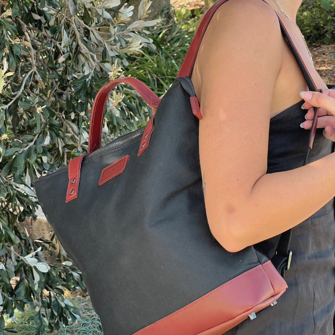 The MINI Luxe Arch Bag - Black / Tan ARCH bags