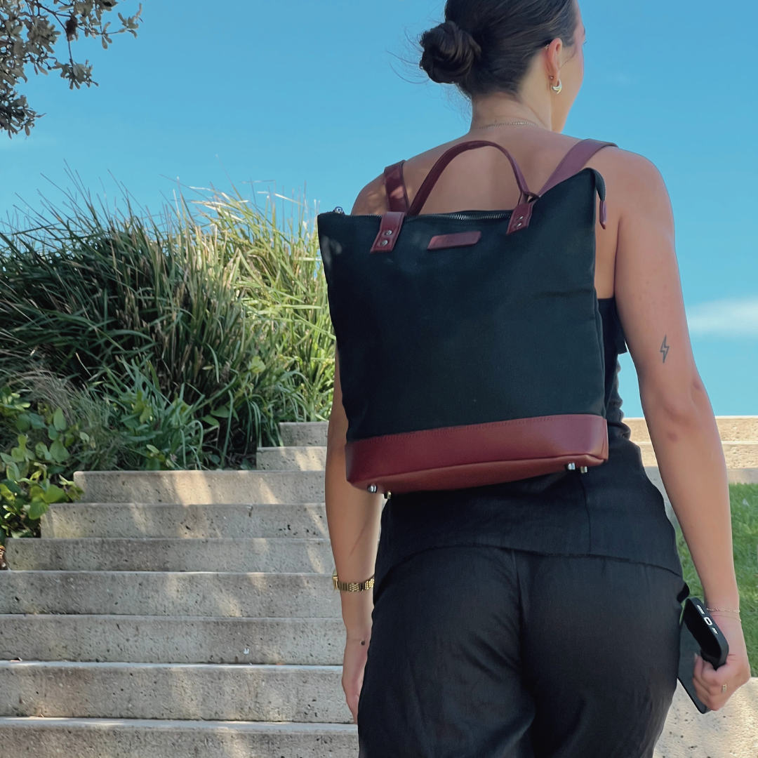 The MINI Luxe Arch Bag - Black / Tan ARCH bags