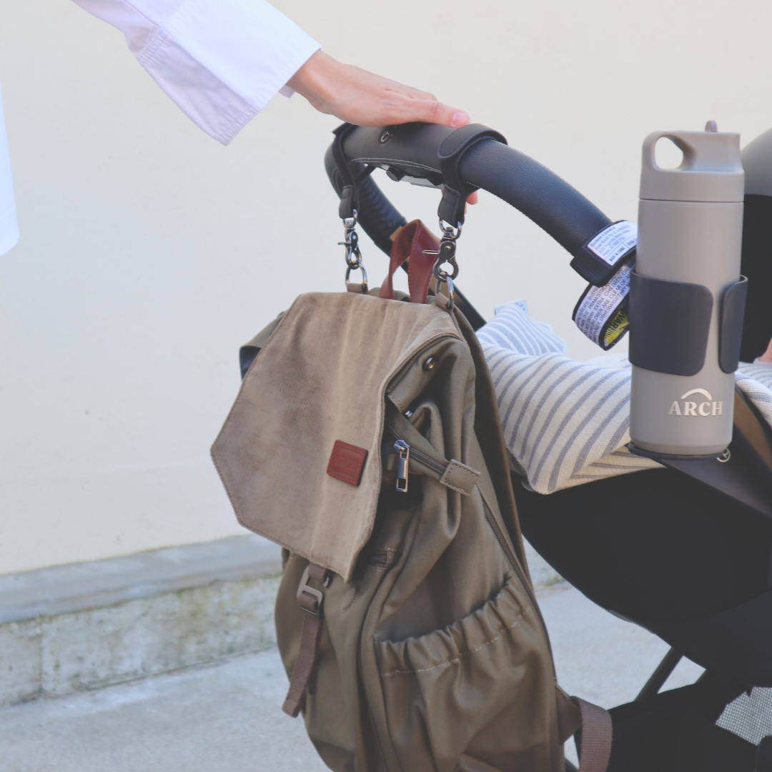 ARCH Pram Clips - Black ARCH bags