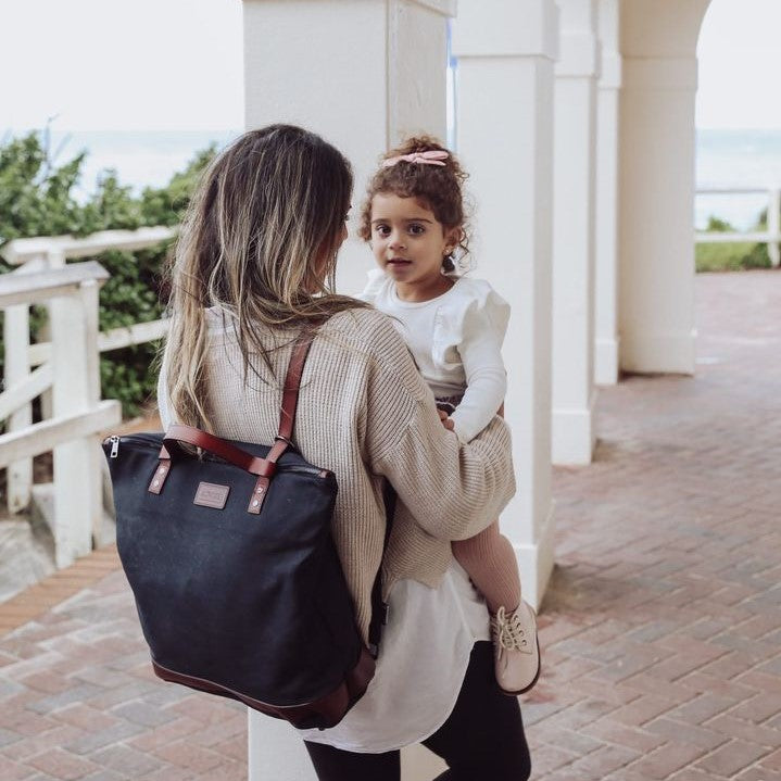 SECONDS - The Luxe Arch Bag - Black / Tan ARCH bags