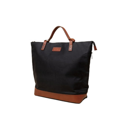 The Luxe Arch Bag - Black / Tan