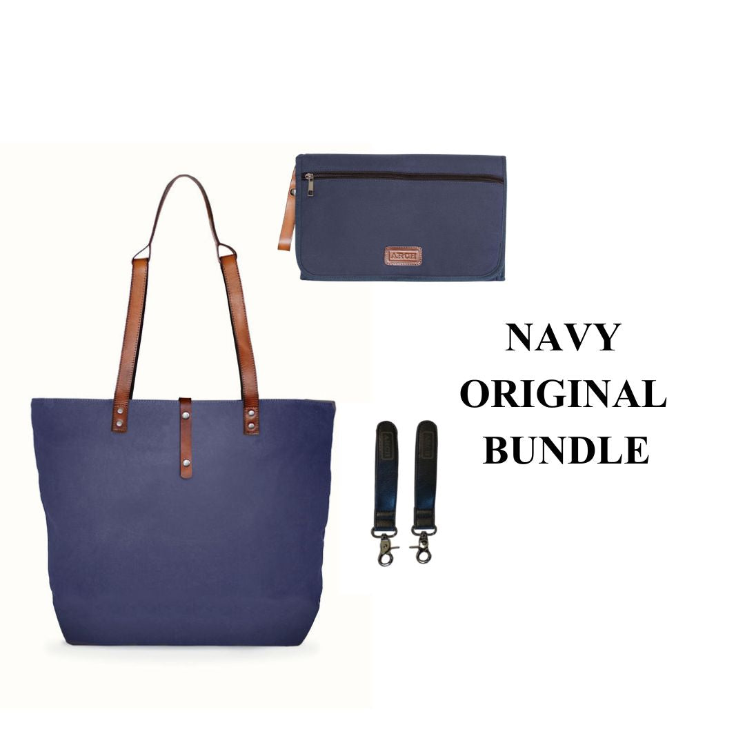 Navy Original Nappy Bag Bundle