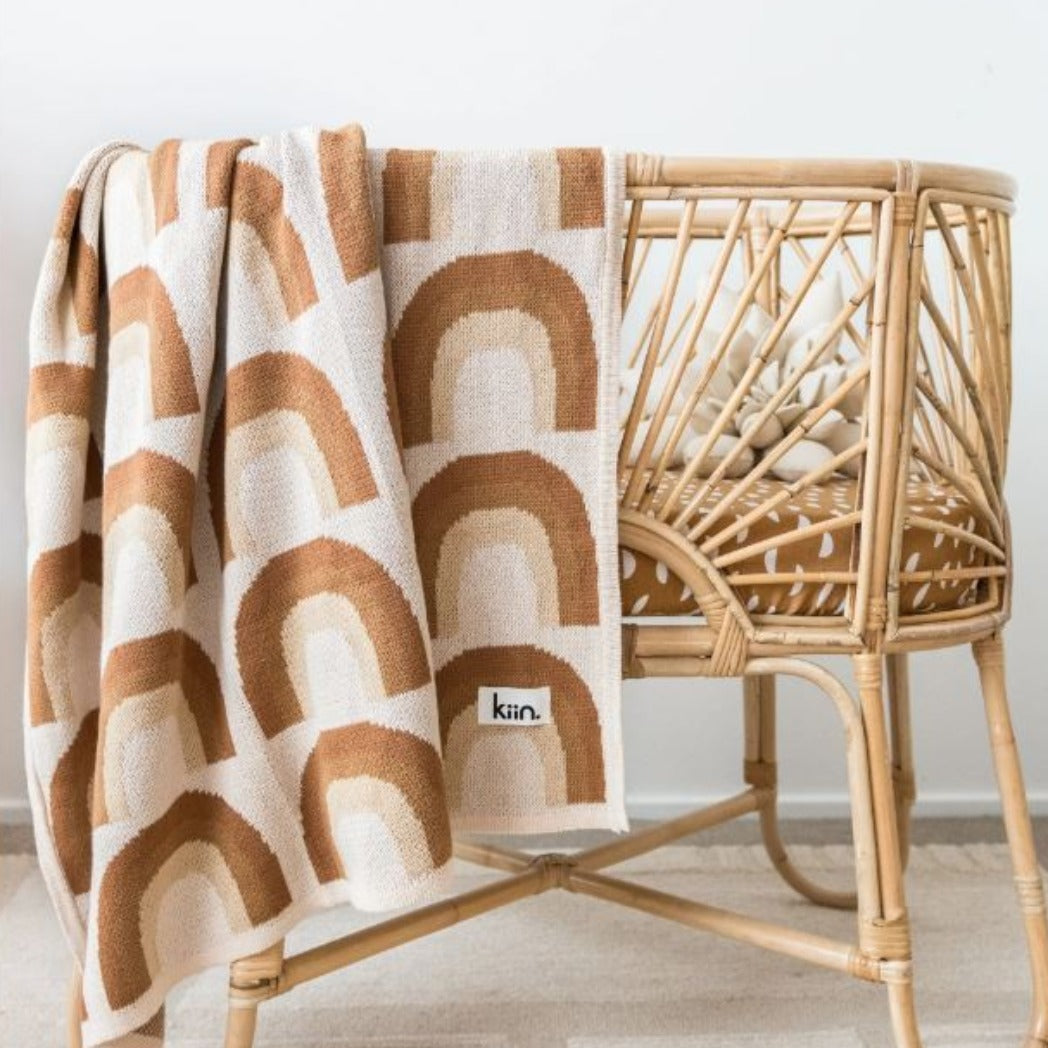 Kiin Organic Cotton Knitted Blanket