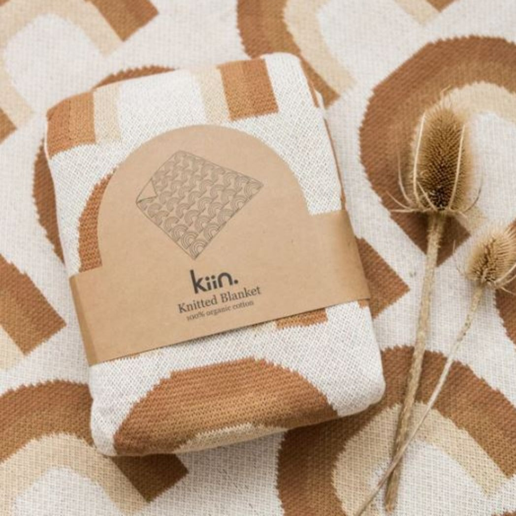 Kiin Organic Cotton Knitted Blanket