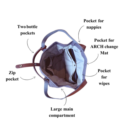 SECONDS - ARCH Original Nappy Bag - Black ARCH bags