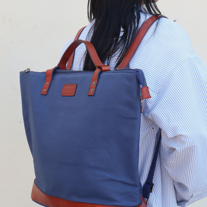 The Luxe Arch Bag - Navy