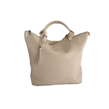ARCH LUXE Nappy Bag - Vegan Natural Beige