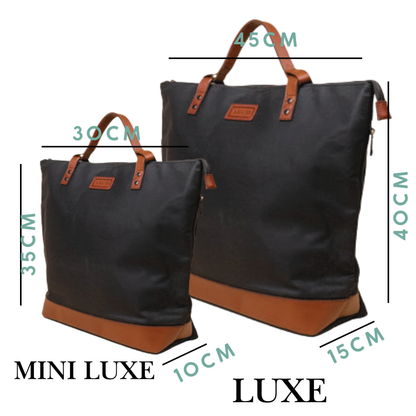 The MINI Luxe Arch Bag - Black / Tan