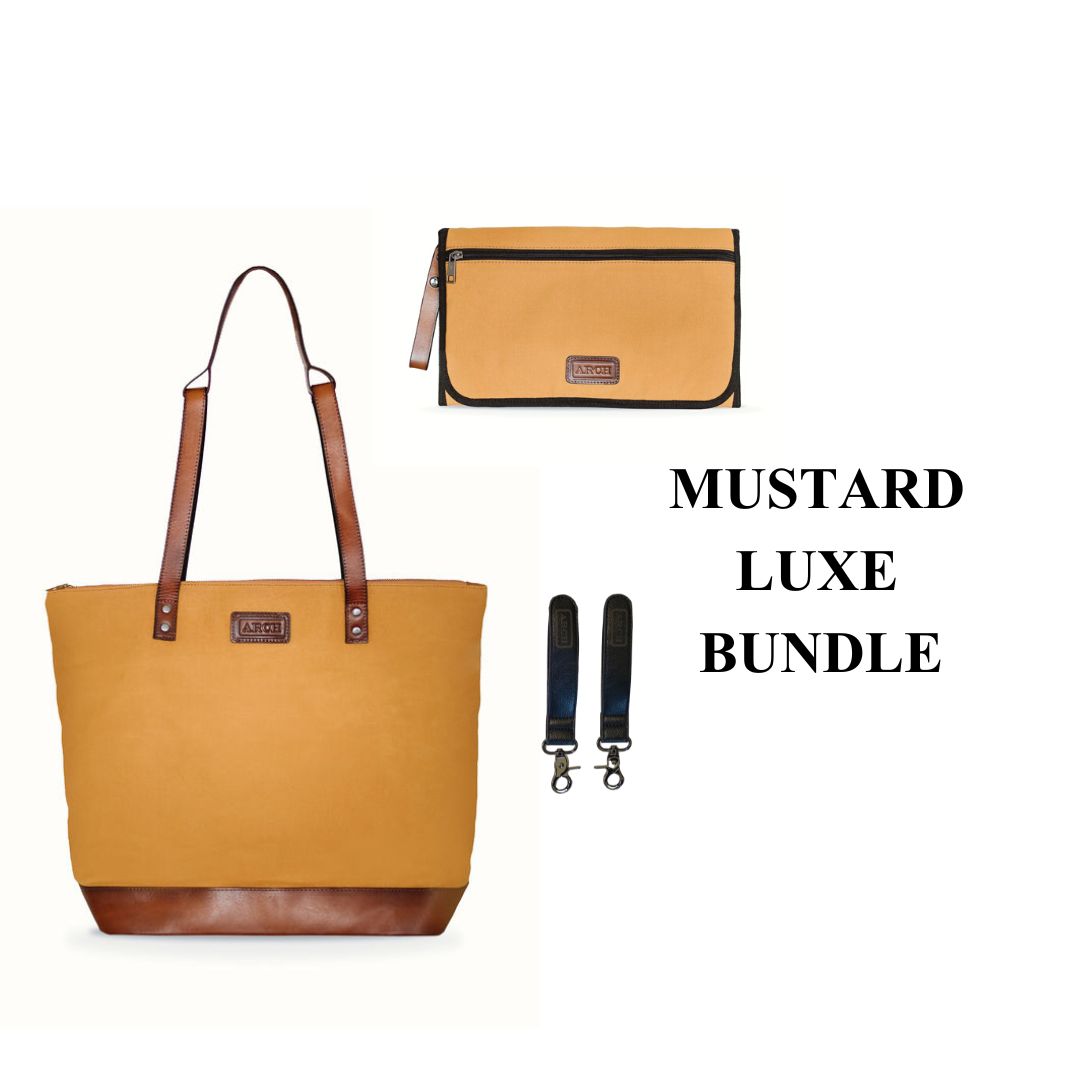Mustard Luxe Nappy Bag Bundle