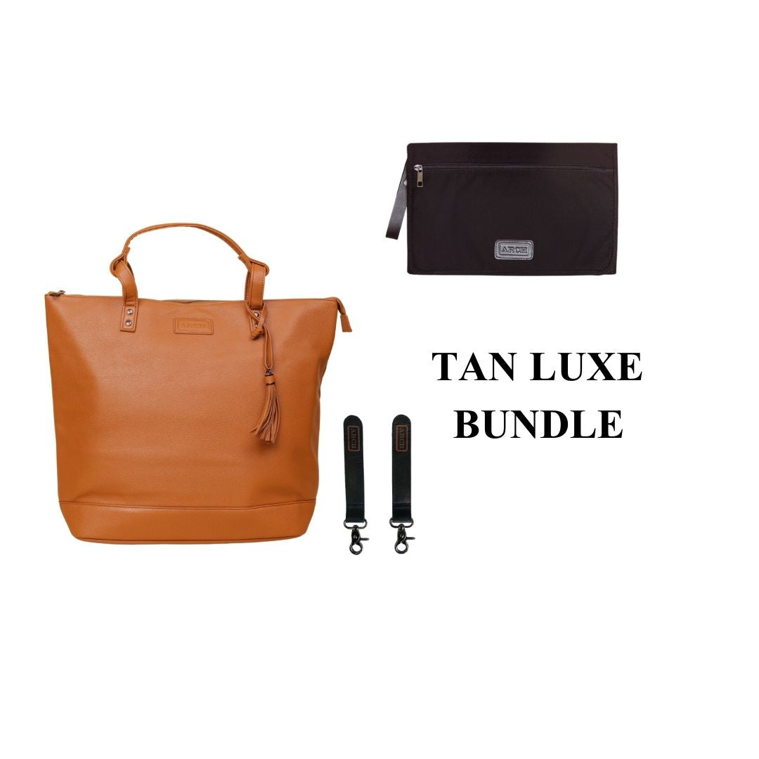 Tan Luxe Nappy Bag Bundle